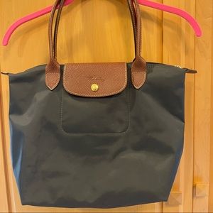 Grey Longchamp bag
